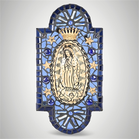 Cindy Duff 2015 Mosaic Retablo – Virgin of Guadalupe