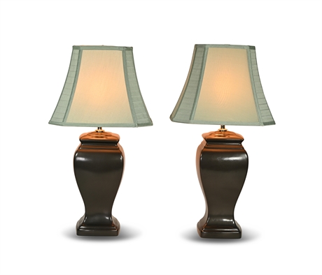 Pair Ceramic Table Lamps