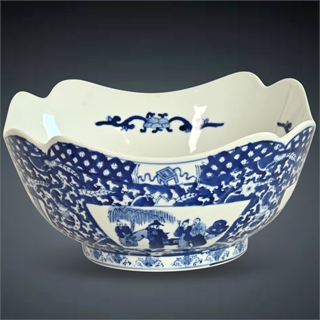 Vintage 10" Chinese Centerpiece Bowl