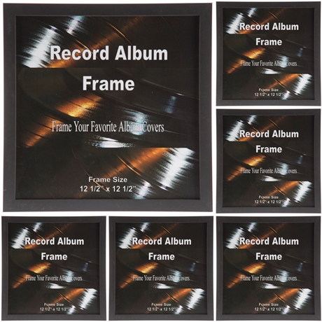 (6) Record Album Frames