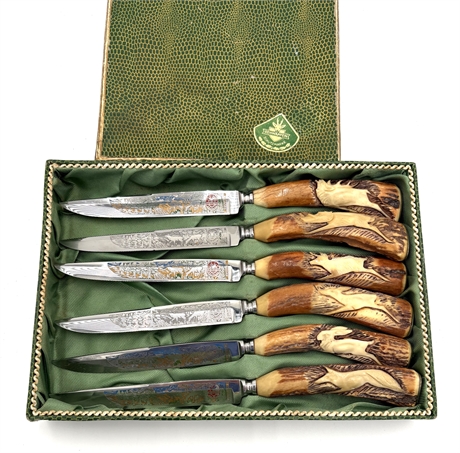 Vintage Anton Wingen Jr. Soligen Rostfrei Steak Knives