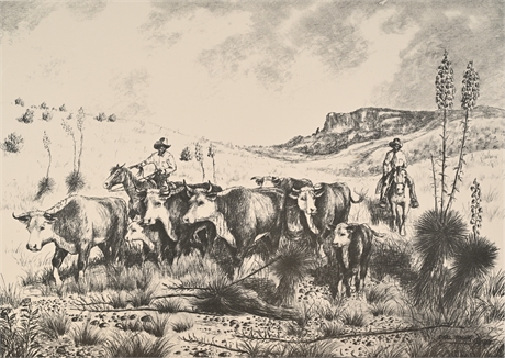 Carl Hawk Headin’ for Home Print 1983 Ltd Ed 43/200