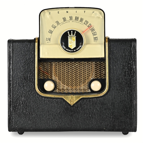 Zenith Model Y724 Tube Portable Radio “Royalty of Radio” c.1953
