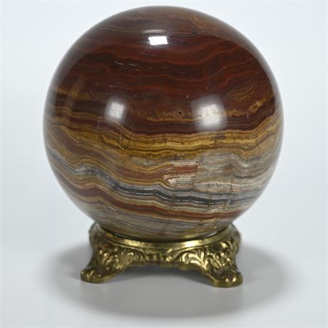 Polished Onyx Orb with Stand