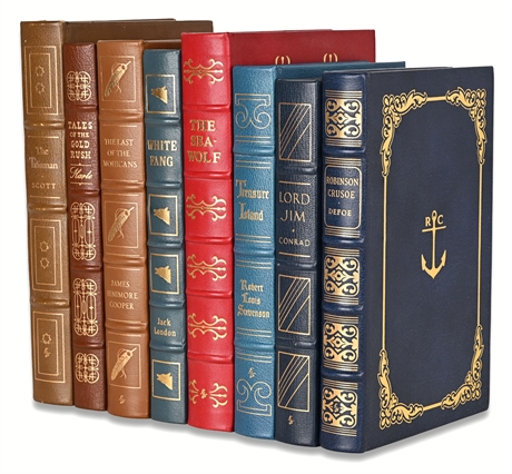 Easton Press Leather-Bound Adventure Classics – 8-Volume Set