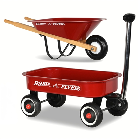 Radio Flyer Wagon and Wheelbarrow