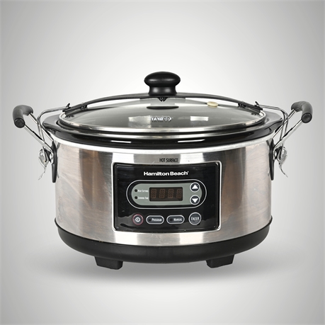 Hamilton Beach Slow Cooker Model 33965 Digital Stainless Steel