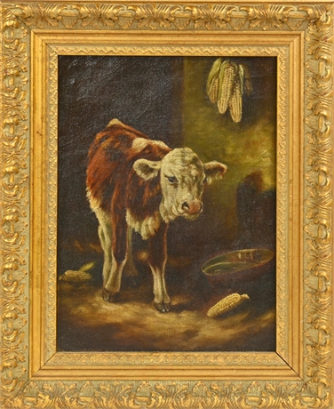 American Impressionist Cow Painting