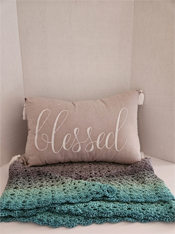 Prayer Shawl with Couch Pillow