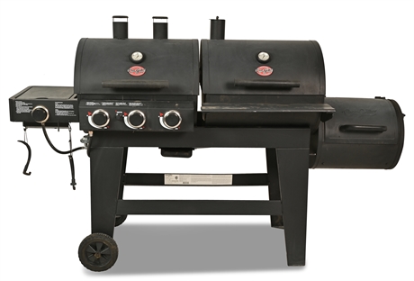 Char-Griller Double Play 3 Burner Gas and Charcoal Grill