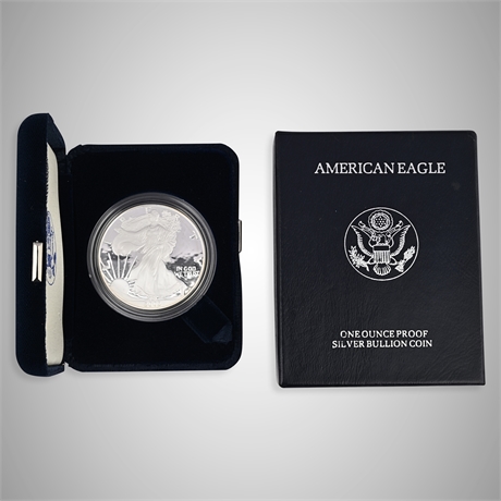 2002 American Silver Eagle – West Point Mint – 1 oz Proof .999 Silver