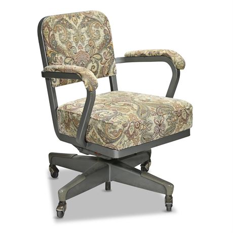 Custom Upholstered Industrial Era Office Chair