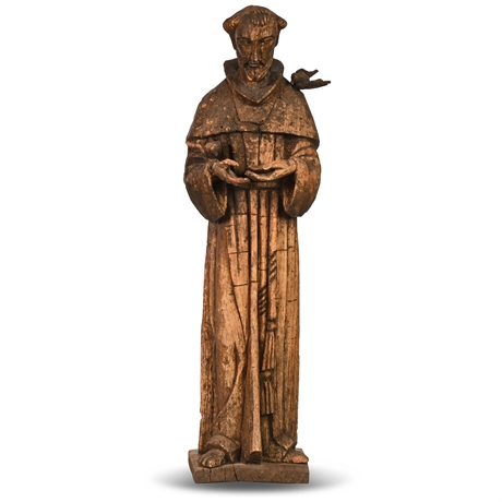 St. Francis Carved Sculpture