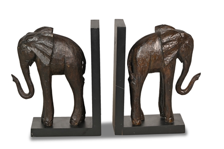Pair Elephant Bookends