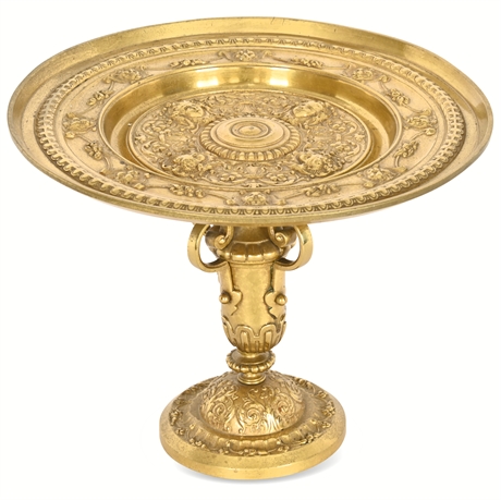 19th-Century Antique French Brass Tazza