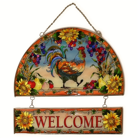 Amia Rooster Themed Suncatcher
