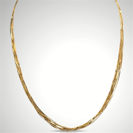 18" 14K Multi-Strand Necklace