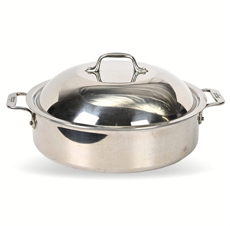 All-Clad Stainless Steel Round Roaster with Lid & Rack