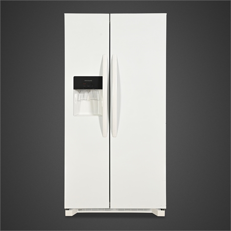 Frigidaire FRSS2323AW4 Side-by-Side Refrigerator, White, Ice & Water