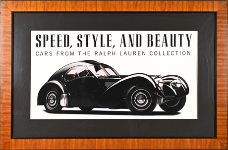 Speed, Style, and Beauty – Framed Ralph Lauren Auto Poster