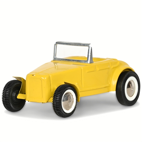 1960's Buddy L 32 Ford Roadster Yellow Lil Deuce Coupe 10”