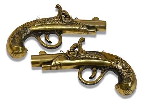 Cast Metal Pistol Wall Decorations