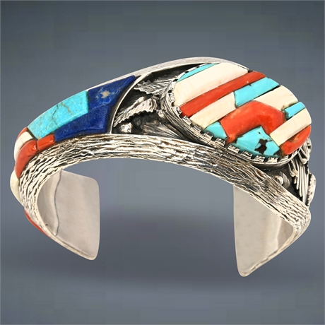 Richard Tsosie Bird's Nest Sterling Cuff