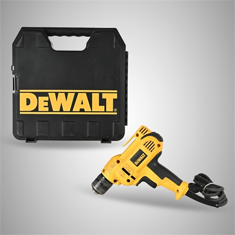 DeWalt DWD115K 3/8" VSR Corded Drill with Case – 8A, 2500 RPM