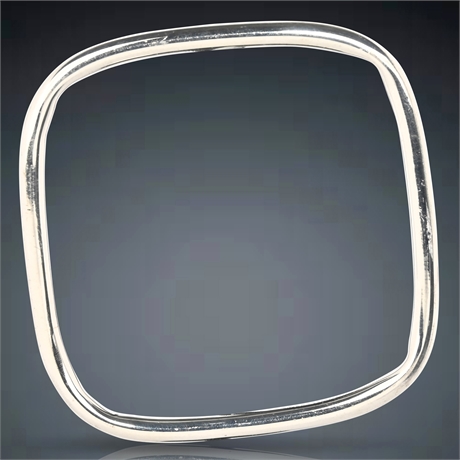 Sterling Silver Square Bangle Bracelet