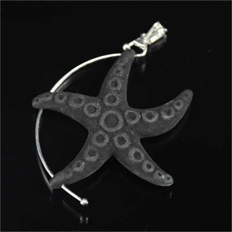 Sterling Silver Artisan Crafted Starfish Pendant