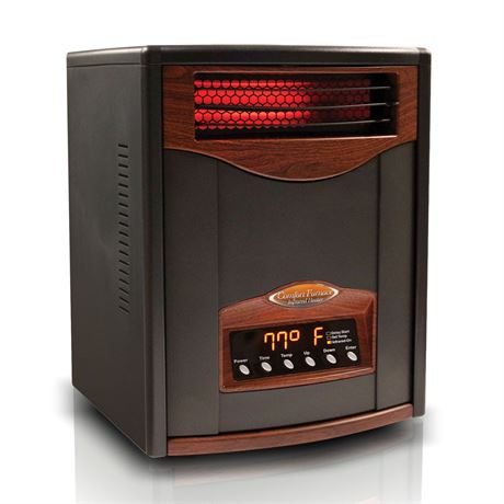 Comfort Furnace Matte Black 1500-watt Infrared Heater