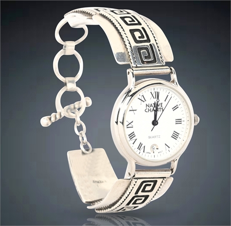 Sterling Silver 'Native Chants' Watch