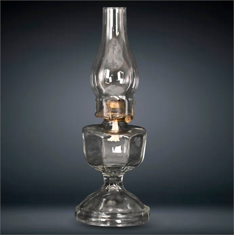 Vintage Giant Queen Anne Oil Lamp