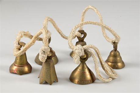 Antique Brass Christmas Bells