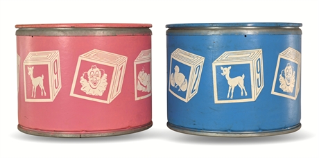 1950's- 1960's Drum Toy Chests