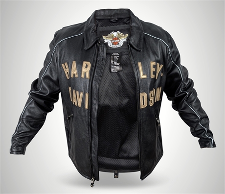 Harley-Davidson 100th Anniversary Leather Jacket — 1903–2003, Genuine Leather
