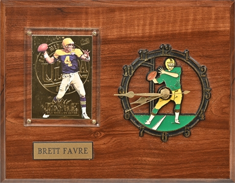 Green Bay Packers Brett Favre Wall Clock