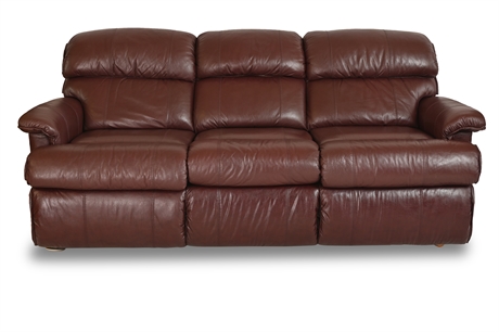Classic La-Z-Boy Leather Sofa