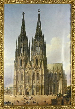 Vintage "Cologne Cathedral" Framed Print