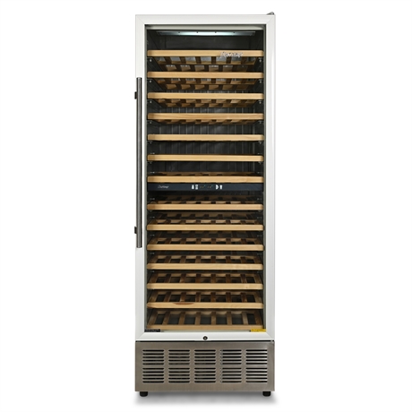 Vinotemp VT182 Wine Cooler — 182-Bottle, 14 Shelves, Stainless
