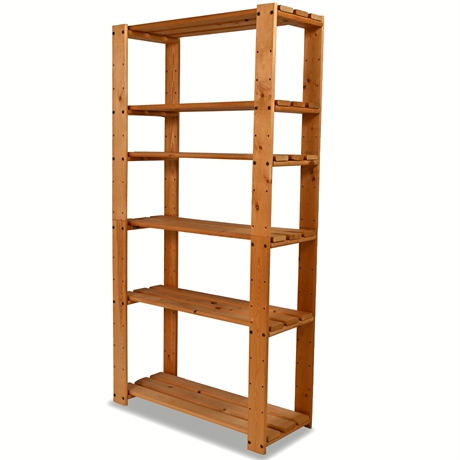 Ikea 6-Tier Wood Shelf