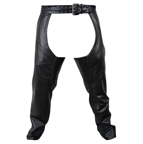 Harley-Davidson Deluxe Leather Chaps – Black, Size L, 2010