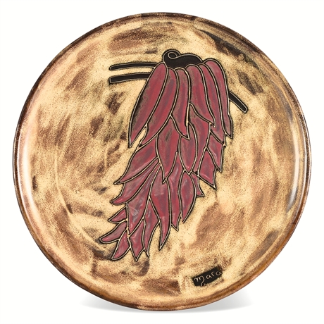 Mara Mexico Chili Pepper Art Pottery Plate Wall Hanging