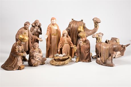 Vintage Ceramic Nativity