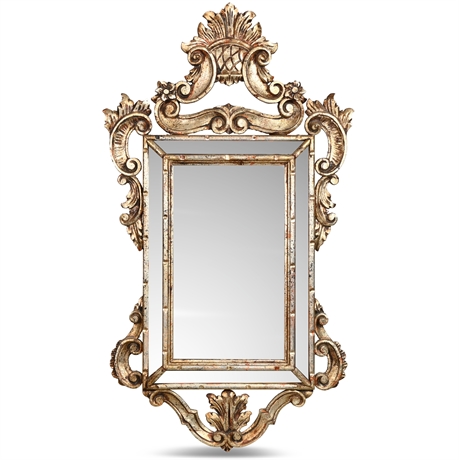 19th Century Louis XV French Carved and Giltwood Mirror