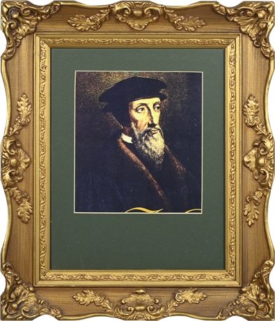 Framed John Calvin (1509-1564) Print
