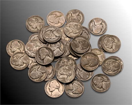 (37) 1939-1944 Jefferson Nickels