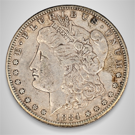 1884-S Morgan Silver Dollar – San Francisco Mint – .900 Silver