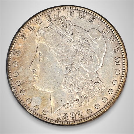 1897 Morgan Silver Dollar – Philadelphia Mint – .900 Silver