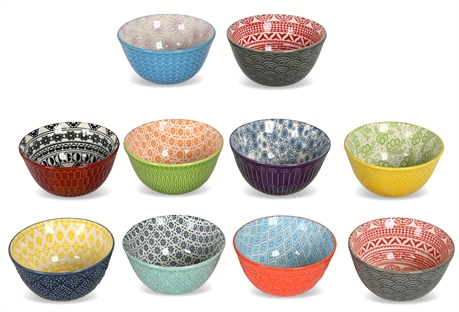 MultiColored Vibrant Bowls by Signature Housewares